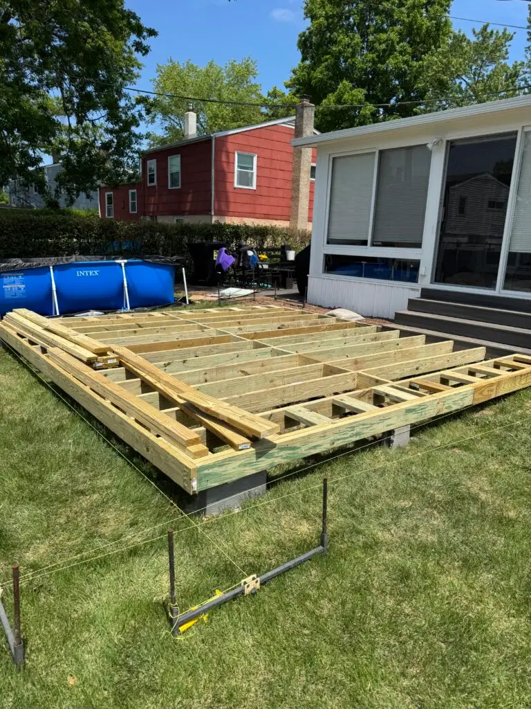 Floating Deck Installation with Trex Composite Decking in Conshohocken — Conshohocken Handyman